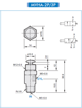 Load image into Gallery viewer, Mindman MVHA-2V Round Toggle Valve