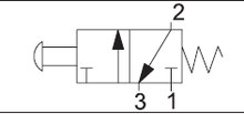 Load image into Gallery viewer, API A1MA130TT Manual Valve 1/8"", 3/2 Push/Pull - Watson Machinery Hydraulics Pneumatics