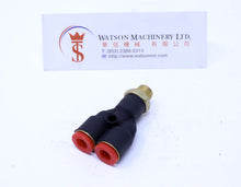 Load image into Gallery viewer, (CTX-6-01) Watson Pneumatic Fitting Branch Y 6mm to 1/8" Thread BSP (Made in Taiwan)