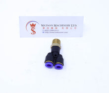 Load image into Gallery viewer, (CTX-6-02) Watson Pneumatic Fitting Branch Y 6mm to 1/4" Thread BSP (Made in Taiwan) - Watson Machinery Limited