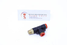 Load image into Gallery viewer, (CTD-8-02) Watson Pneumatic Fitting Run 8mm to 1/4" Thread BSP (Made in Taiwan) - Watson Machinery Limited