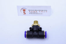 Load image into Gallery viewer, (CTB-12-02) Watson Pneumatic Fitting Branch Tee 12mm to 1/4" Thread BSP (Made in Taiwan) - Watson Machinery Limited