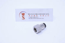 Load image into Gallery viewer, (CTCC-6-02) Watson Pneumatic Fitting Straight Connector Push-In Fitting 4mm to 1/4" Female Thread BSP (Made in Taiwan)