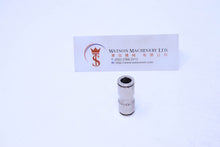 Load image into Gallery viewer, API R260008 (R260800) 8mm Union Push-in Fitting (Nickel Plated Brass) (Made in Italy) - Watson Machinery Hydraulics Pneumatics