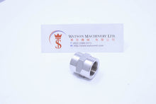 Load image into Gallery viewer, API A0073838 3/8" Female to 3/8" Female Standard Pneumatic Fitting (Nickel Plated Brass) (Made in Italy) - Watson Machinery Hydraulics Pneumatics