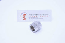Load image into Gallery viewer, API A0073838 3/8" Female to 3/8" Female Standard Pneumatic Fitting (Nickel Plated Brass) (Made in Italy) - Watson Machinery Hydraulics Pneumatics
