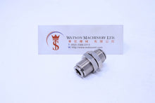 Load image into Gallery viewer, API R270808 Bulkhead 8mm Push-in Fitting (Nickel Plated Brass) (Made in Italy) - Watson Machinery Hydraulics Pneumatics