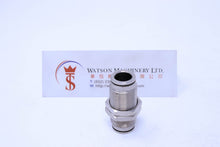 Load image into Gallery viewer, HB330010 10mm Bulkhead Connector Brass Push-In Fitting Bulkhead Connector