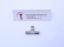 Load image into Gallery viewer, API R230004 (R230404) 4mm Union Branch Tee Push-in Fitting (Nickel Plated Brass) (Made in Italy) - Watson Machinery Hydraulics Pneumatics