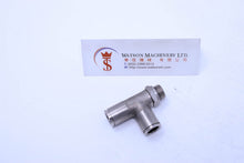 Load image into Gallery viewer, HB160614 6mm to 1/4" Central Tee Male Brass Push-In Fitting