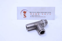 Load image into Gallery viewer, HB160614 6mm to 1/4" Central Tee Male Brass Push-In Fitting