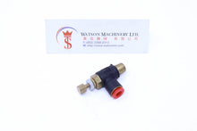 Load image into Gallery viewer, (CTF-4-01) Watson Pneumatic Fitting Flow Control 4mm to 1/8" (Made in Taiwan)