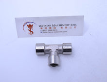 Load image into Gallery viewer, API A02314 Branch Tee 1/4" Pneumatic Fitting (Nickel Plated Brass) (Made in Italy) - Watson Machinery Hydraulics Pneumatics