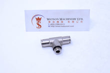 Load image into Gallery viewer, HB160618 6mm to 1/8" Central Tee Male Brass Push-In Fitting