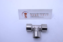 Load image into Gallery viewer, API A02338 Branch Tee 3/8" Pneumatic Fitting (Nickel Plated Brass) (Made in Italy) - Watson Machinery Hydraulics Pneumatics