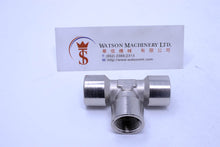 Load image into Gallery viewer, API A02338 Branch Tee 3/8" Pneumatic Fitting (Nickel Plated Brass) (Made in Italy) - Watson Machinery Hydraulics Pneumatics