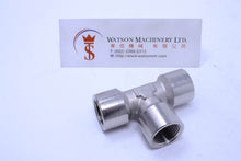 Load image into Gallery viewer, API A02338 Branch Tee 3/8" Pneumatic Fitting (Nickel Plated Brass) (Made in Italy) - Watson Machinery Hydraulics Pneumatics