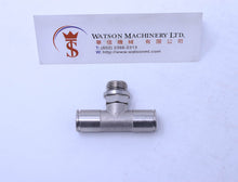 Load image into Gallery viewer, HB160814 8mm to 1/4" Central Tee Male Brass Push-In Fitting