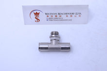 Load image into Gallery viewer, HB160814 8mm to 1/4" Central Tee Male Brass Push-In Fitting