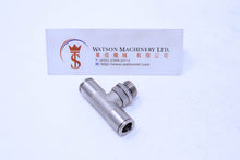 Load image into Gallery viewer, HB160814 8mm to 1/4" Central Tee Male Brass Push-In Fitting