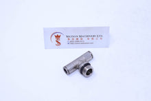Load image into Gallery viewer, HB160838 8mm to 3/8" Central Tee Male Brass Push-In Fitting