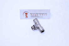 Load image into Gallery viewer, HB161014 10mm to 1/4" Central Tee Male Brass Push-In Fitting