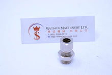 Load image into Gallery viewer, API O120814 Compression Fitting BSP Stud 1/4" to 8mm (Nickel Plated Brass) (Made in Italy) - Watson Machinery Hydraulics Pneumatics