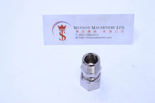 Load image into Gallery viewer, API O111038 Compression Fitting BSPT Stud 3/8" to 10mm (Nickel Plated Brass) (Made in Italy) - Watson Machinery Hydraulics Pneumatics