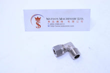 Load image into Gallery viewer, API O160814 Compression Fitting BSPT Elbow 1/4" to 8mm (Nickel Plated Brass) (Made in Italy) - Watson Machinery Hydraulics Pneumatics