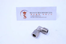Load image into Gallery viewer, API O160814 Compression Fitting BSPT Elbow 1/4" to 8mm (Nickel Plated Brass) (Made in Italy) - Watson Machinery Hydraulics Pneumatics