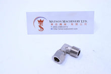 Load image into Gallery viewer, API O161038 Compression Fitting BSPT Elbow 3/8" to 10mm (Nickel Plated Brass) (Made in Italy) - Watson Machinery Hydraulics Pneumatics