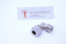 Load image into Gallery viewer, API O161038 Compression Fitting BSPT Elbow 3/8" to 10mm (Nickel Plated Brass) (Made in Italy) - Watson Machinery Hydraulics Pneumatics