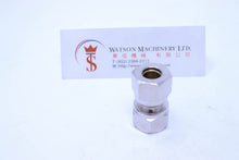Load image into Gallery viewer, API O131038 Compression Fitting Female BSP Stud 3/8" to 10mm (Nickel Plated Brass) (Made in Italy) - Watson Machinery Hydraulics Pneumatics