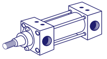 Load image into Gallery viewer, Jufan AL-100-100 Pneumatic Cylinder (Made in Taiwan) - Watson Machinery Hydraulics Pneumatics
